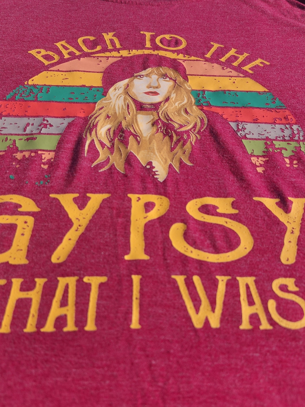 Graphic concert tee short sleeves Stevie Nicks "gypsy that I was" size med - Picture 3 of 3